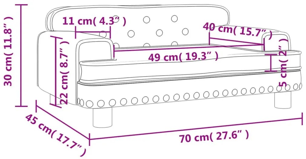Kremowa nowoczesna sofa dziecięca - Nilan