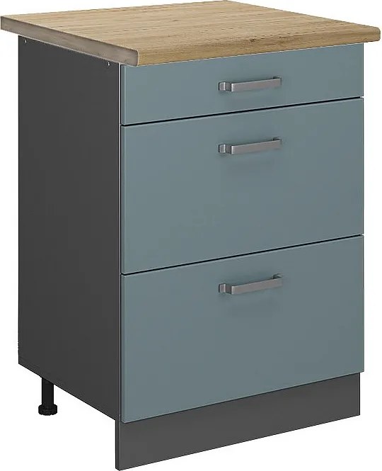 Szafka dolna do kuchni niebiesko-szary 60x60x81.6 r-line