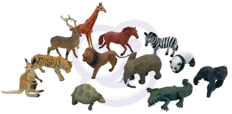Woopie zestaw figurki safari + mata 24 el.