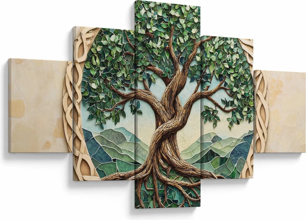 Obraz – Splecione drzewo życia (125x70 cm)