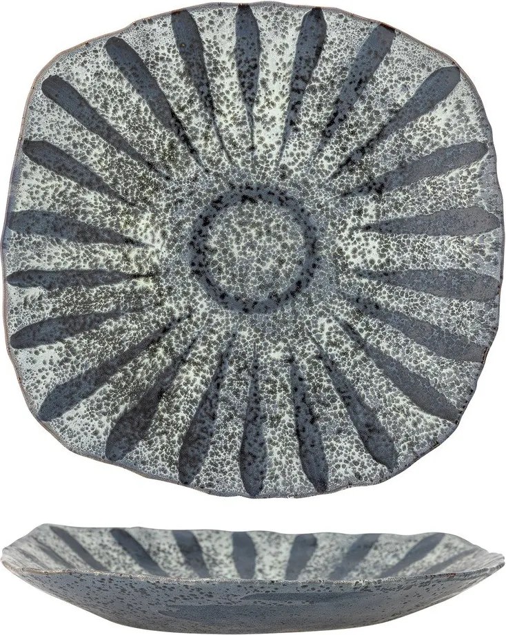 Szary kamionkowy talerz do serwowania ø 32 cm Ramie – Bloomingville