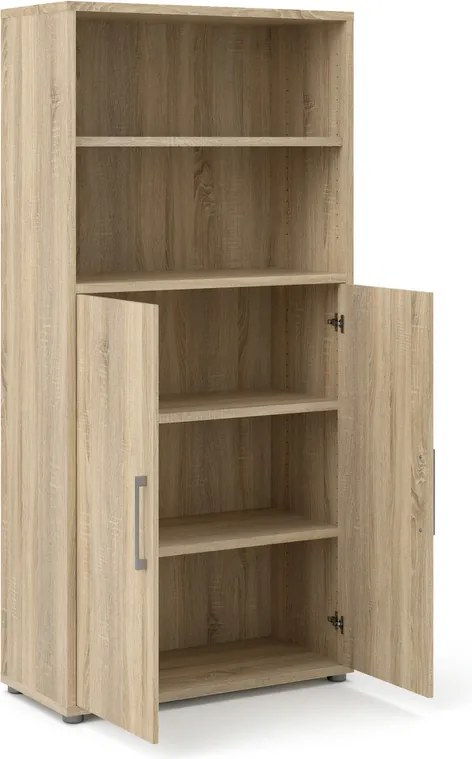 Biurowy regał 2-drzwiowy Prima dąb sonoma