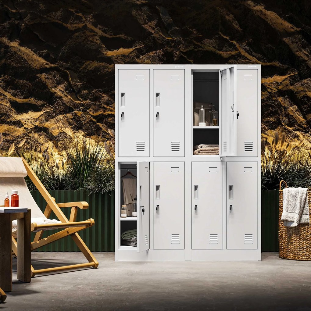 Szafka szkolna BHP szara: BARTUŚ 2 Plus