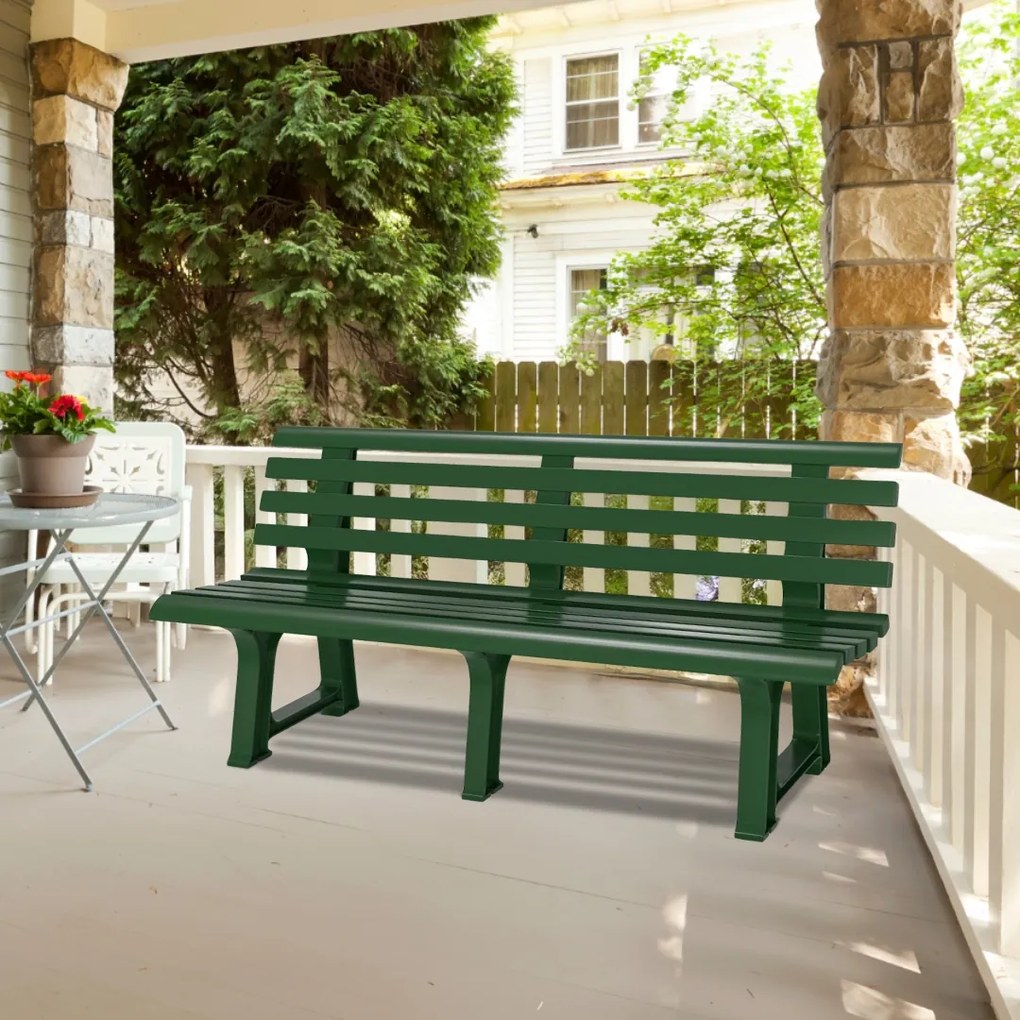 Ławka ogrodowa ORCHIDEA, 145x49x74cm, zielony I.P.A.E-Progarden