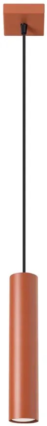 Czerwona pojedyńcza lampa sufitowa - M057-Maik