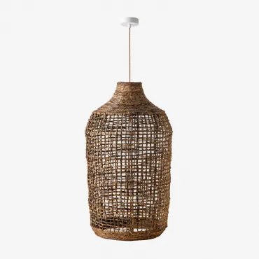 Lampa Sufitowa Arantxa Naturalny - Biała & Ø40 Cm Arantxa - Sklum