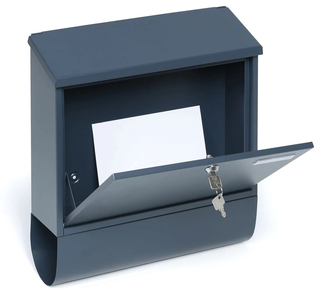 Skrzynka pocztowa na gazety i listy VILLA SPEZIAL SET, antracytowa