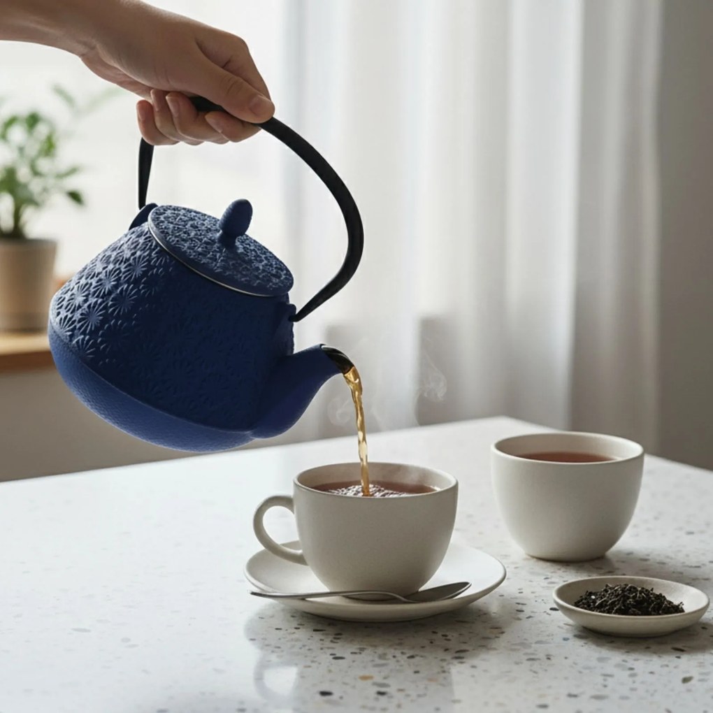 Czajnik żeliwny z zaparzaczem TAKI, 1000 ml