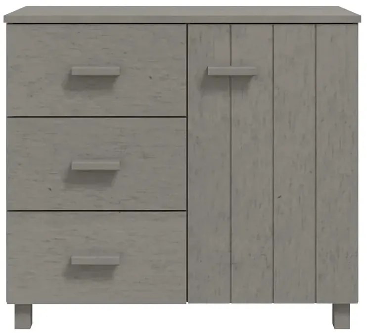 Jasnoszara komoda drewniana w stylu rustykalnym G3-G63