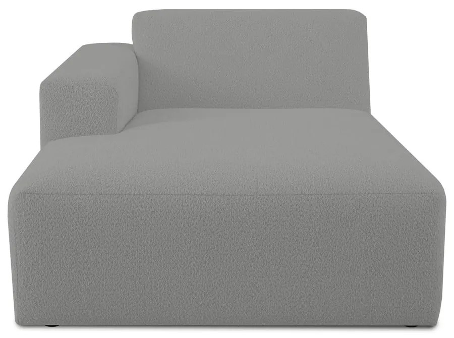 Szary moduł sofy z materiału bouclé (lewostronny) Roxy – Scandic
