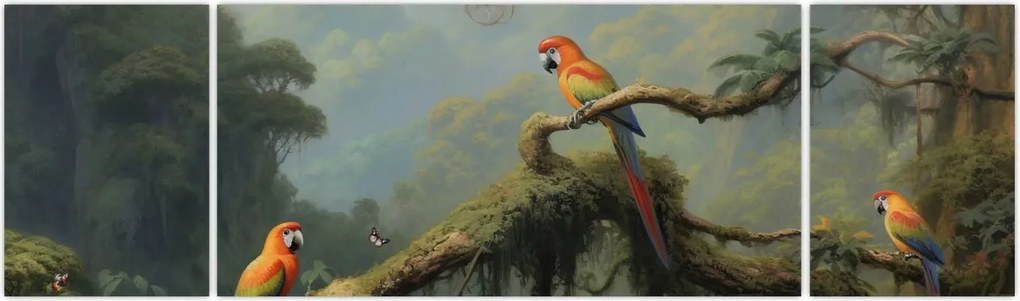 Obraz - Las tropikalny (170x50 cm)