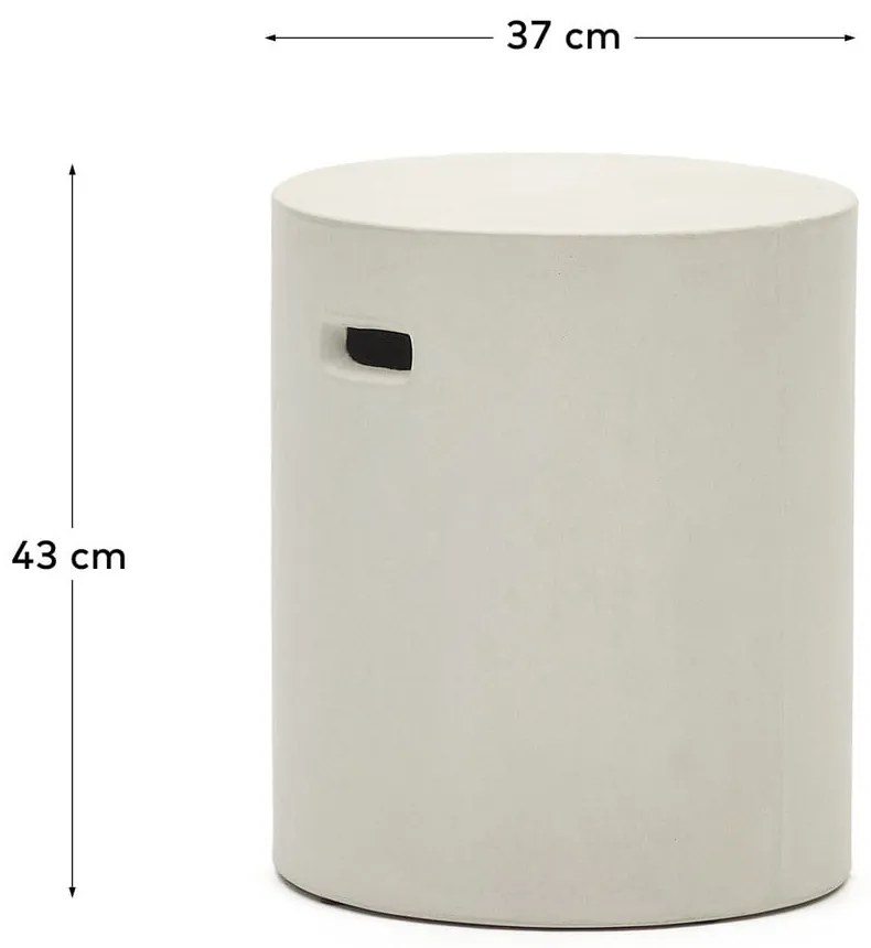 Okrągły betonowy podnóżek ogrodowy ø 37 cm Aiguablava – Kave Home