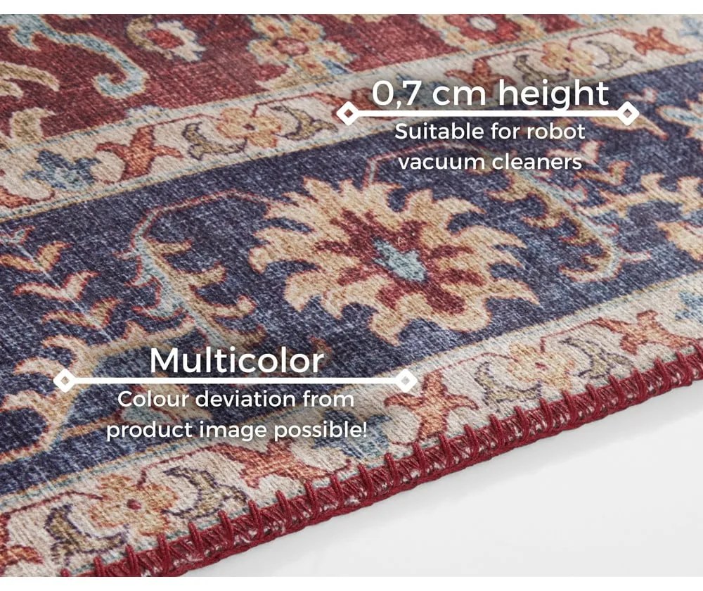 Bordowy dywan Nouristan Vivana, 160x230 cm