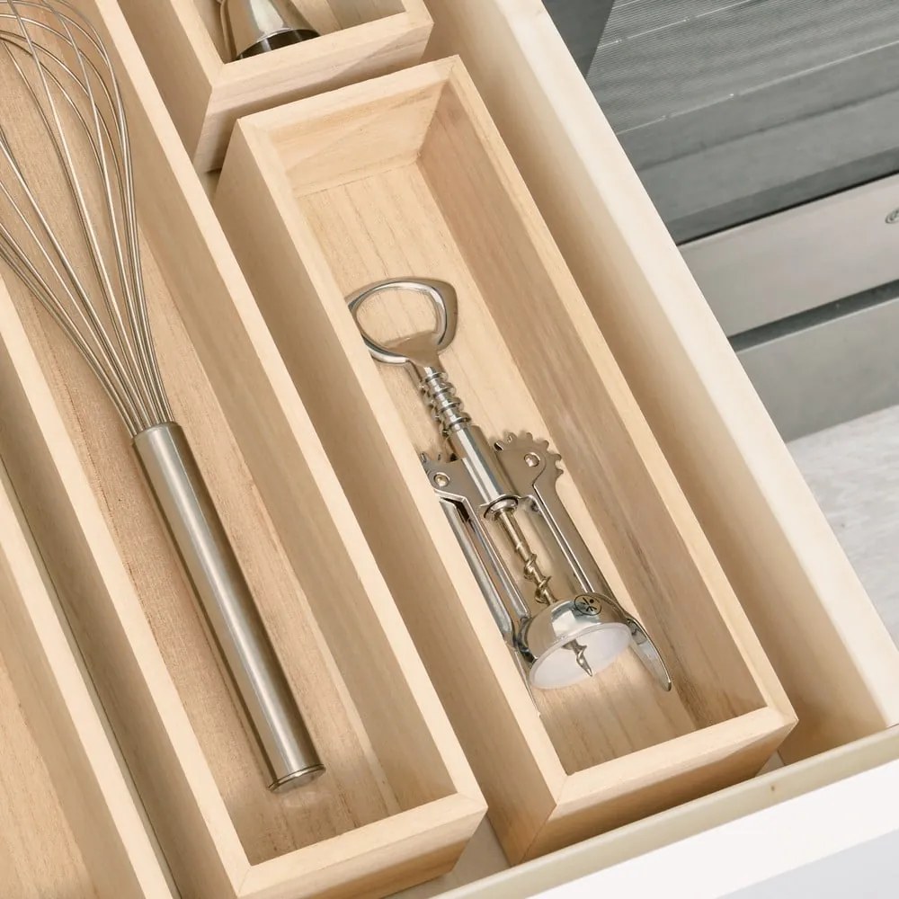 Organizer kuchenny z drewna paulownia iDesign, 25,4x8,4 cm