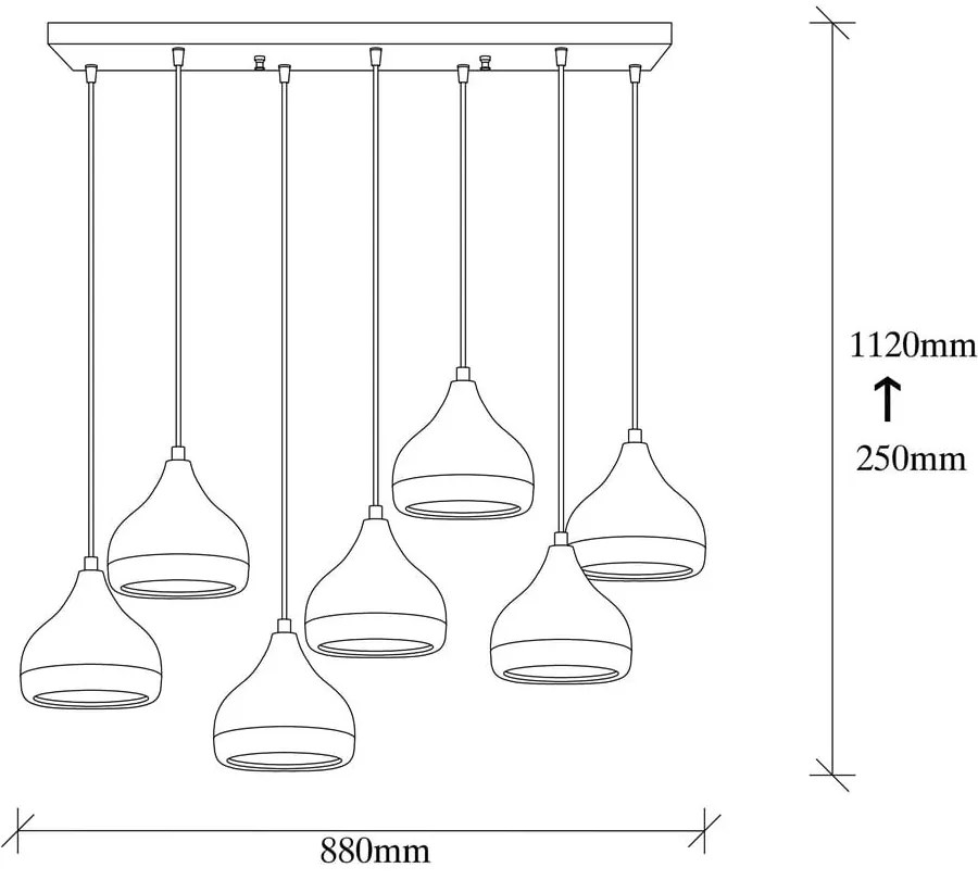 Czarna lampa wisząca z metalowym kloszem Yildo – Opviq lights