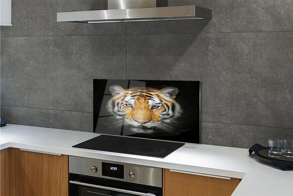 Panel szklany do Kuchni Portret Dzikiego Tygrysa