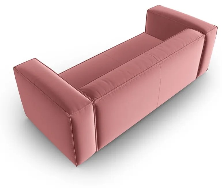 Różowa aksamitna sofa 200 cm Mackay – Cosmopolitan Design