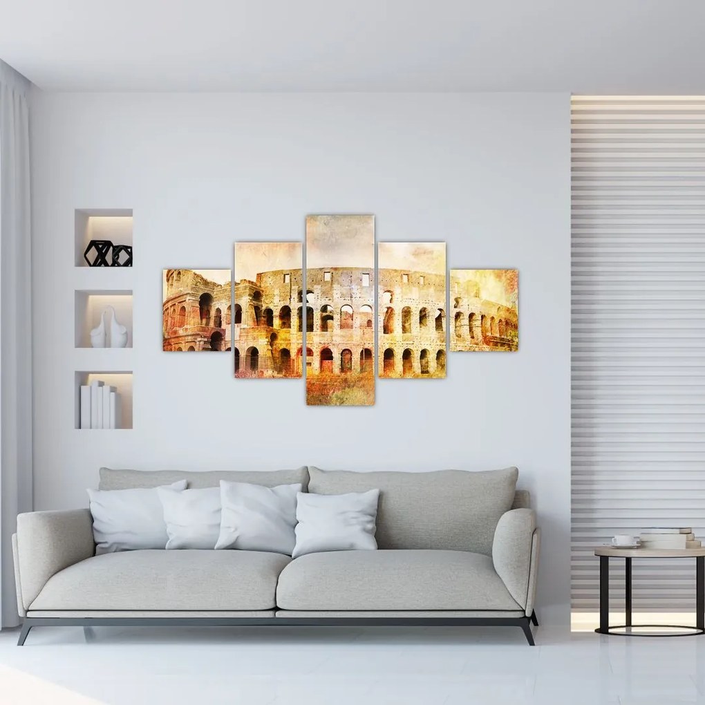 Obraz - Malarstwo cyfrowe, Koloseum, Rzym, Włochy (125x70 cm)