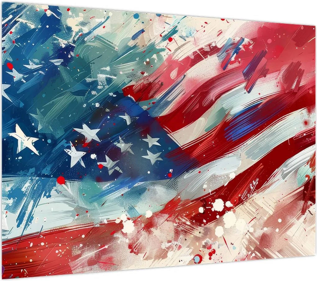 Obraz - Flaga USA (70x50 cm)