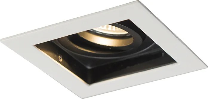 Inteligentny reflektor wpuszczany biały z WiFi GU10 regulowany - Carree