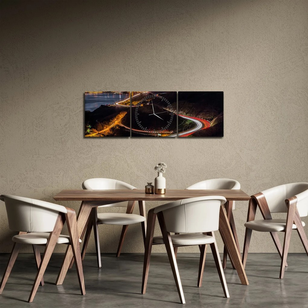 Obraz - Golden Gate Bridge (z zegarem) (90x30 cm)