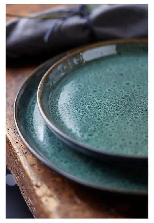 Zielony/czarny kamionkowy talerz deserowy ø 21 cm Gastro Green/Black – Bitz