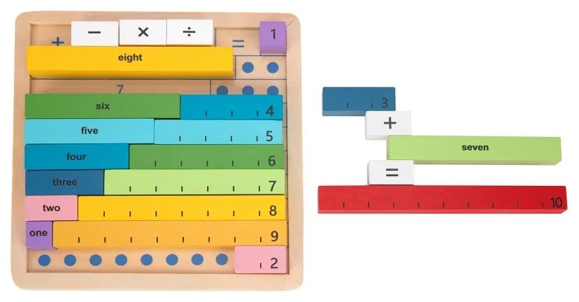 Tooky toy drewniana tablica matematyczna nauka liczenia liczydło