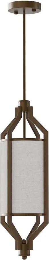 Open Design OR85877 - Żyrandol na pręcie ZUNDO 1xE27/15W/230V brązowy/beżowy