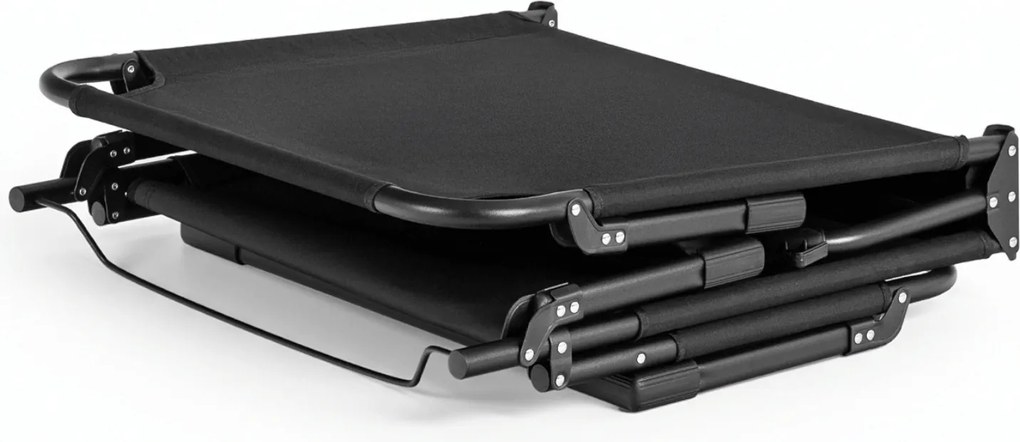 Leżak Ogrodowy SATURN 190x73 cm Czarny