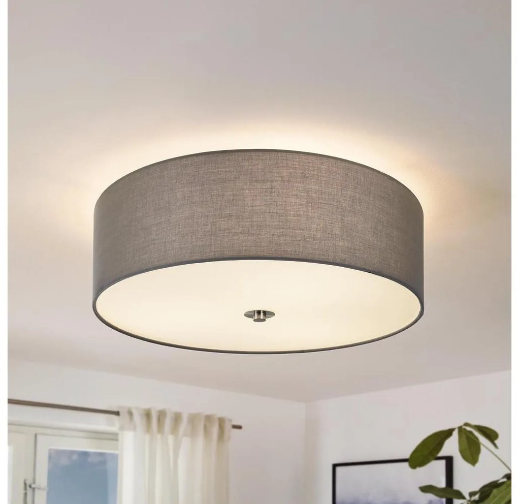 Eglo 55277 - Lampa sufitowa PASTERI, 3xE27/25W/230V, średnica 47,5 cm, kolor szary