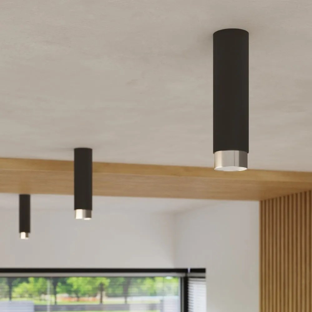Lampa sufitowa w czarno-srebrnym kolorze Crown – Nice Lamps