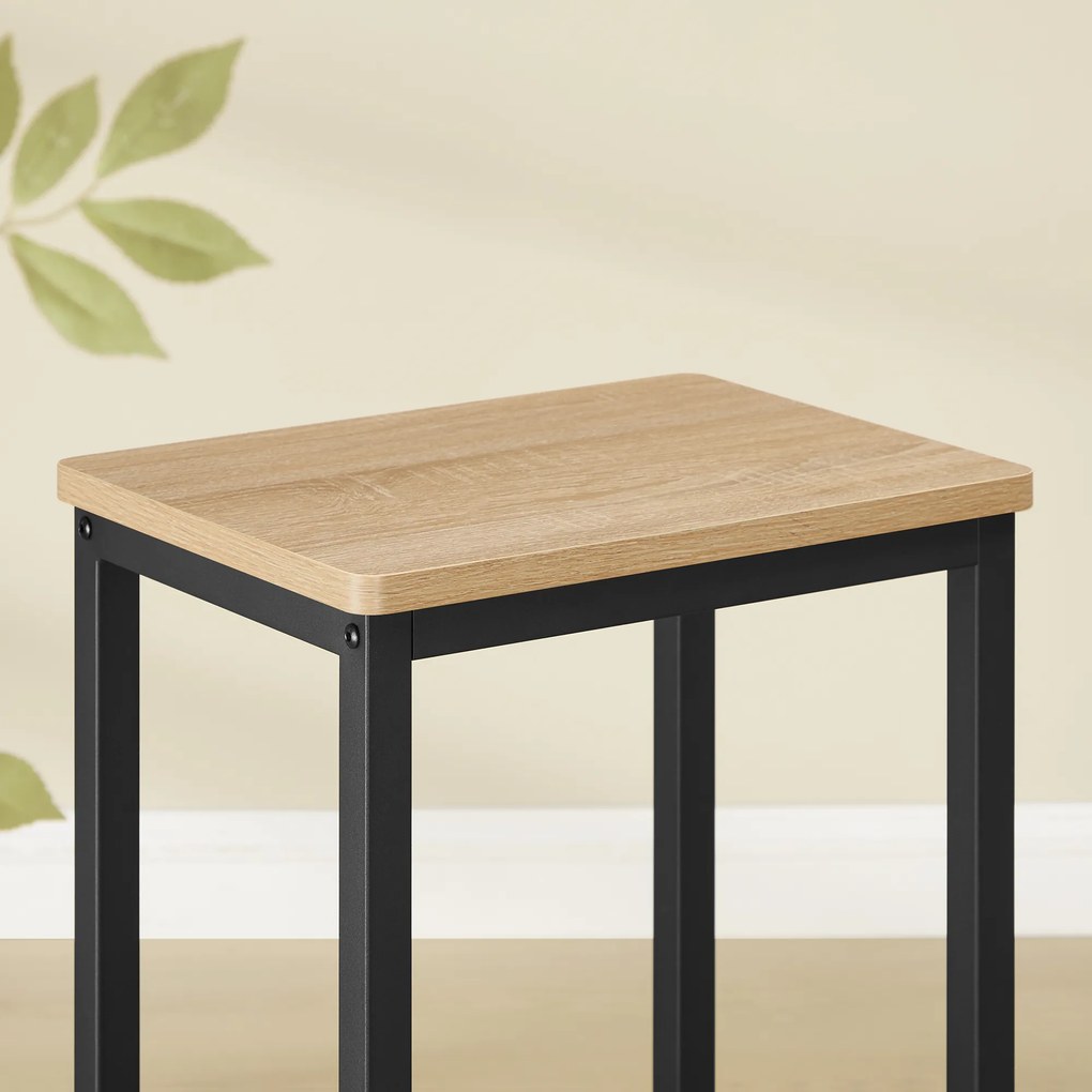 Taborety Barowe 2szt komplet - sonoma - LBC065B11