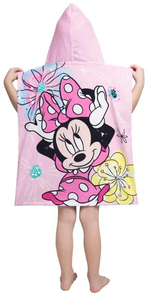 Różowy szlafrok dziecięcy frotte Minnie – Jerry Fabrics