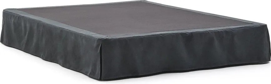 Antracytowe tapicerowane łóżko dwuosobowe 180x200 cm Jaira – Kave Home