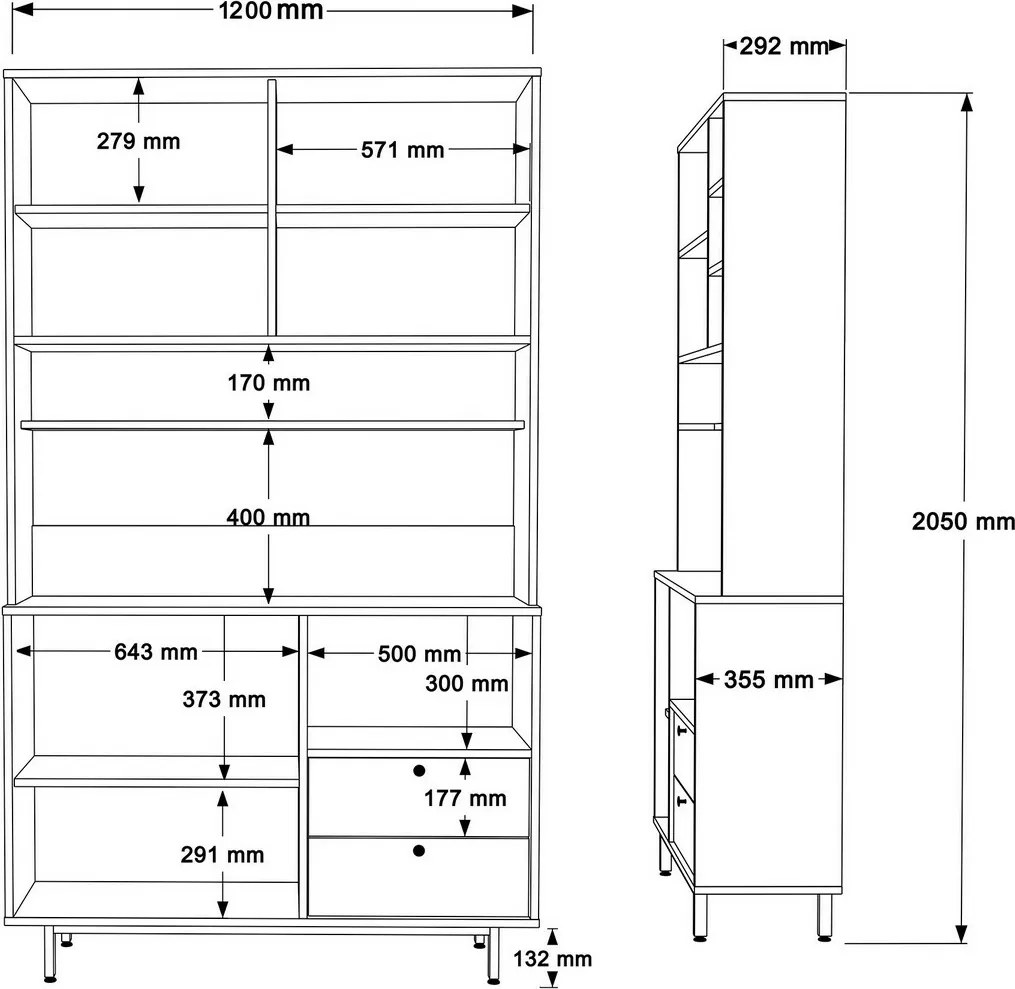 Szafa Rery Oak and Green