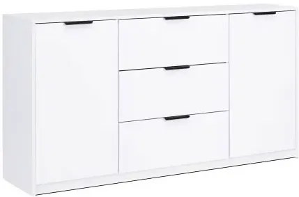 Biała nowoczesna komoda do przechowywania połysk M4-F34