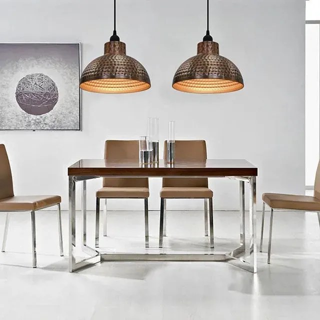Komplet dwóch metalowych lamp wiszących - EX16 F8-E62
