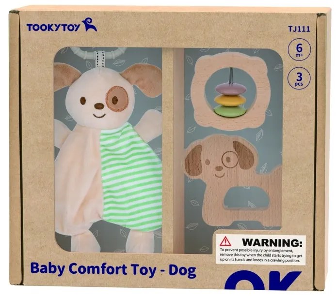 Tooky toy zestaw upominkowy szczeniaczek grzechotka
