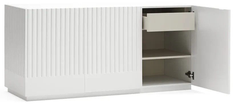 Biały niski kredens Teulat Doric, szer. 150 cm