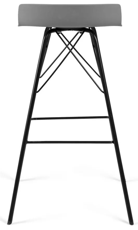 Szare hokery zestaw 2 szt. (wysokość siedziska 71 cm) Tori – Tenzo