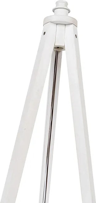 Rustykalna lampa podłogowa na trójnogu biała - Tripod Classic