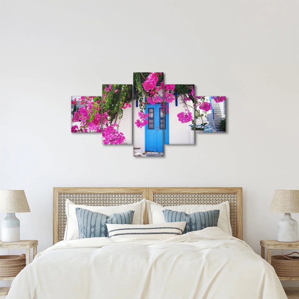 Obraz - Tradycyjny grecki dom (125x70 cm)