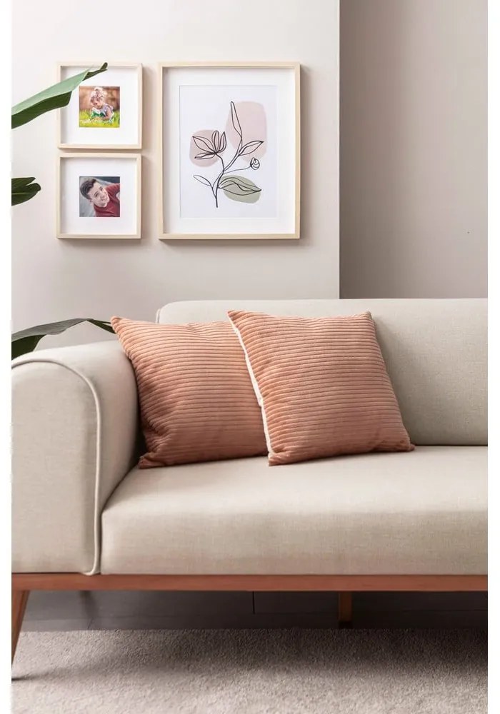 Sztruksowe poszewki na poduszki zestaw 2 szt. 43x43 cm – Mioli Decor