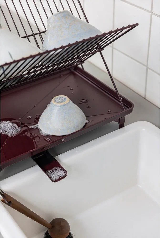 Bordowy ociekacz dwupiętowy 42x29 cm Dry-It – Mette Ditmer Denmark