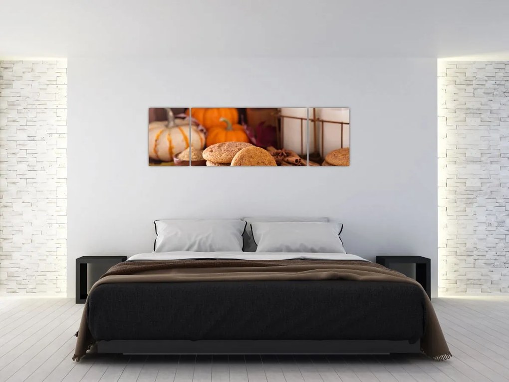 Obraz - Jesienne ciasteczka (170x50 cm)