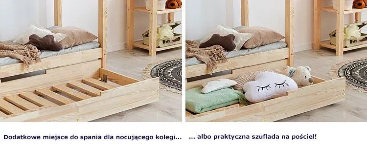 Łóżko domek z szufladą Dalli 14X - 21 rozmiarów