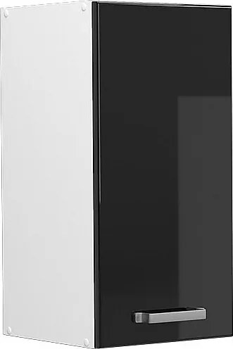 Szafka ścienna czarny wysoki połysk 30x31x60 r-line