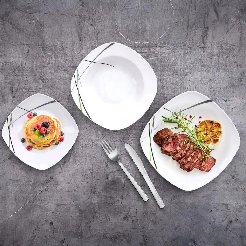 Orion 18-częściowy zestaw jadalny GREEN