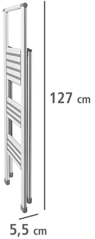 Aluminiowa drabina, 3-stopniowa, WENKO