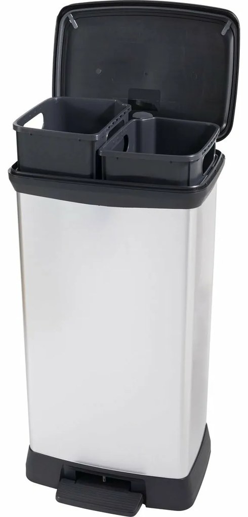 Curver Kosz na śmieci z pedałem DECO BIN, 23 + 23 l